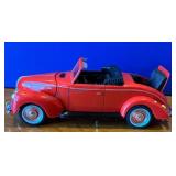 1940 Red Ford Roadster Diecast Model Car