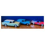 Set of Three 1/18 Scale Diecast Model Cars