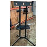 Metal Stand With Flat Surface and Holes