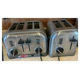 Two Stainless Steel Toasters