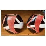 Pair of Geometric Ceramic Vases