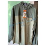 Voyager Men's XXL Olive Green Hooded Jacket