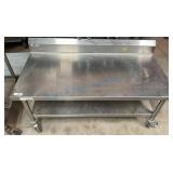 24-Inch-Tall Stainless Steel Prep Table