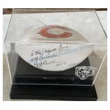 Dick Butkus Signed Football in Display Case