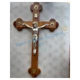 32-Inch Wooden and Metal Crucifix