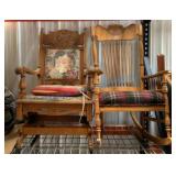 Antique Oak Rocking Chairs
