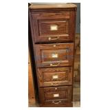 Four-Drawer Wooden Filing Cabinet