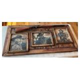 Western-Themed Rifle and Frame Display