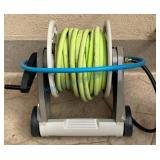 Portable Hose Reel with Green Hose