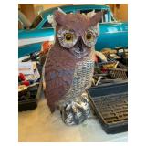 Painted Owl Lawn Ornament