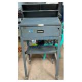 Metal Industrial Rolling Desk with Drawer