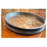 Round Wooden Lazy Susan Tray