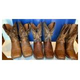 3 Pairs of Dan Post Mens Cowboy Boots