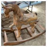 Handcrafted Wooden Rocking Horse
