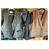 Cody James and Kenneth Cole Vests, Various Sizes