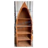 Boat-Inspired Wooden Bookshelf