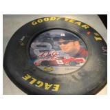 Framed NASCAR Tire with Driver Portrait