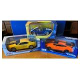 Lot of 3 Die-Cast Model Cars by Maisto and Jada