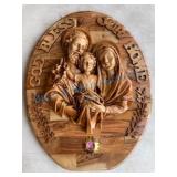 Wooden Carved Religious Wall Hanging