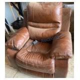 Large Leather Electric Recliner Chair