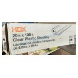 20 ft x 100 ft Clear Plastic Sheeting