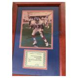 Framed Autographed Simon Fletcher Photo