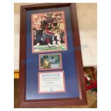 Framed Mike Anderson Signed Photo With COA