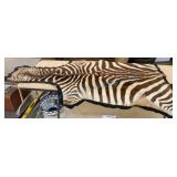 Zebra Hide With Black Trim