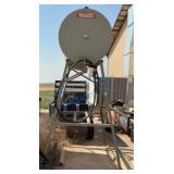 Metal Fuel Storage Tank on Stand