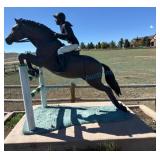 Life-Size Hunter Jumper Bronze Sculpture