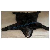 Black Bear Taxidermy Rug Display