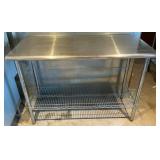 Stainless Steel Work Table With Wire Shelf