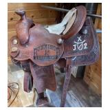 2009 Dunning Saddlery 16-Inch Hand-Tool Saddle