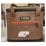 RTIC Tan Soft Cooler with Shoulder Strap