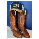 Tony Lama Ostrich Boots and Hat Size 13