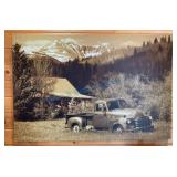 48 x 32 Chevy Truck Sepia Print