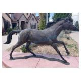 Life-Size Running Horse Bronze Sculpture