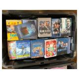 Storage Container Filled With DVD Movies