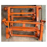 Heavy-Duty Orange Equipment Dollies