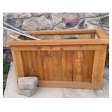 Wooden Planter Box with Rustic Design