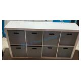 White 8-Cube Storage Organizer