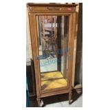 Glass Front Display Cabinet With Wooden Frame