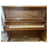 Oak Upright Grand Piano by Richmond