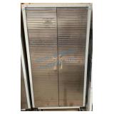 Metal Storage Cabinet With Contents