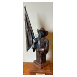 The Legacy Bronze Sculpture on Wooden Base by Tann