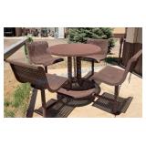 Commercial-Style Metal Patio Seating Set
