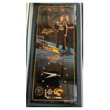 Framed NHRA Poster, Gate Pass, Chevrolet Clock