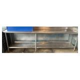 9.5 Ft Stainless Steel Table With Backsplash