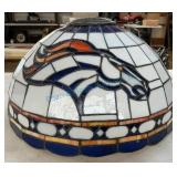 Stained Glass Hanging Lamp with Sports Logo