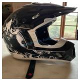 TSG Full-Face Bicycle Helmet in Black and White